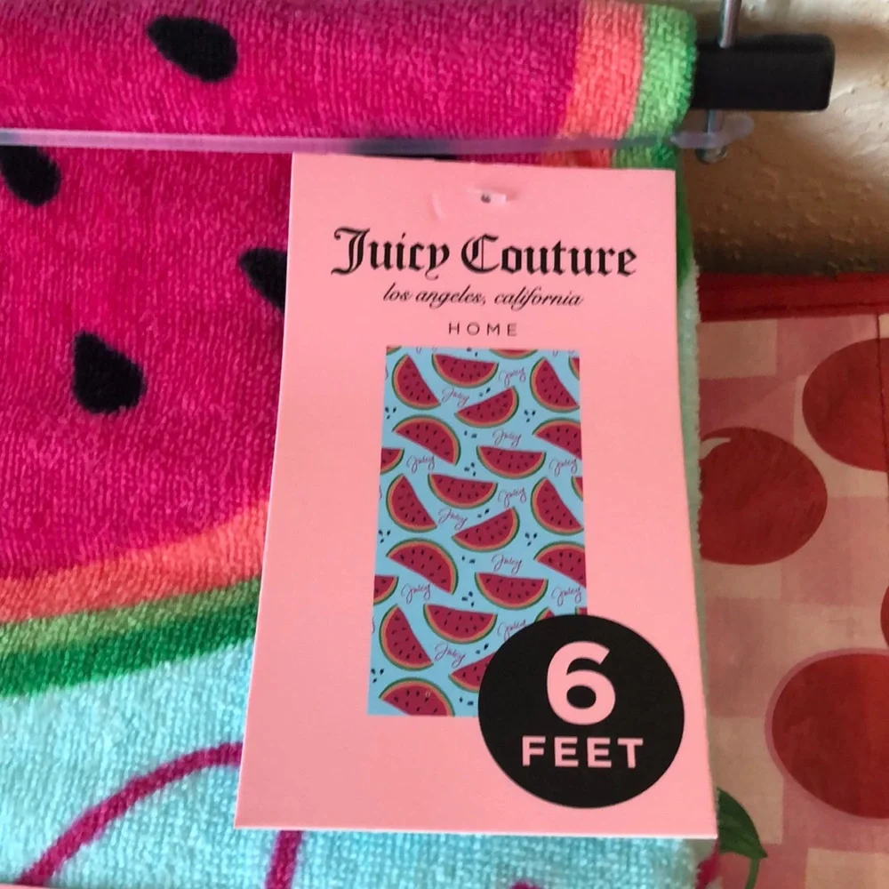 NWT Juicy Couture Watermelon Print Beach Towel